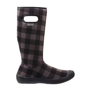 Bogs Brown Checkered Waterproof Washable rain boots